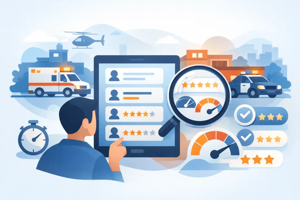 How to Read Emergency Service Ratings Fast
