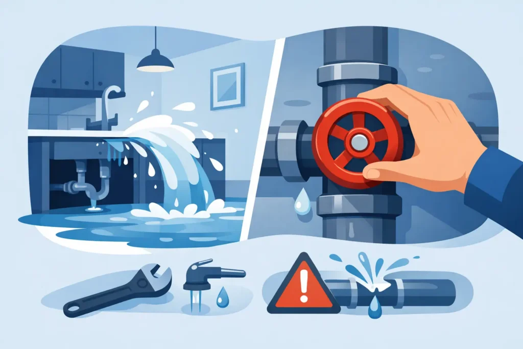 How to Shut Off Water Fast in a Plumbing Emergency