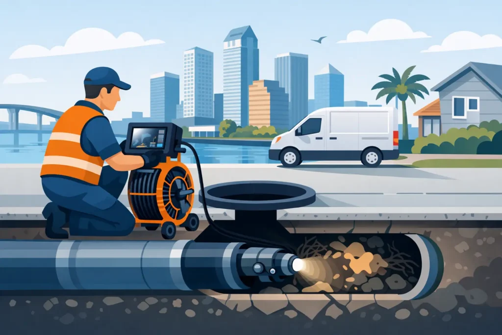 Wesley Chapel Sewer Camera Inspection Tampa Finds the Real Problem Plumbers