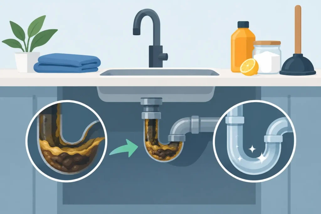 How to Remove Grease Clogs Without Wrecking Pipes
