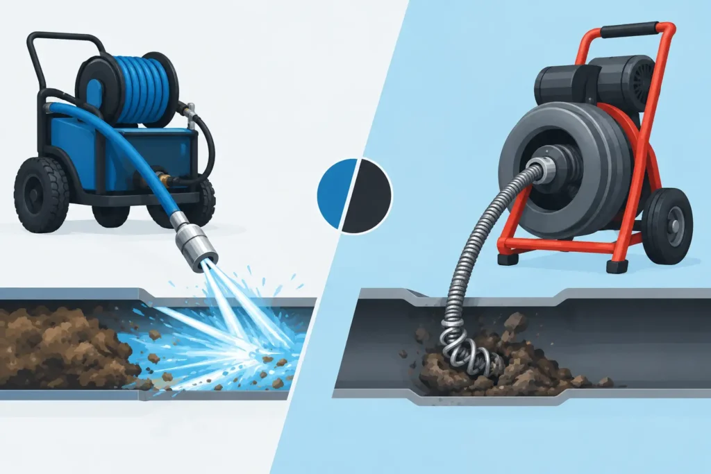 Hydro Jetting Versus Snaking: Which Clears More?